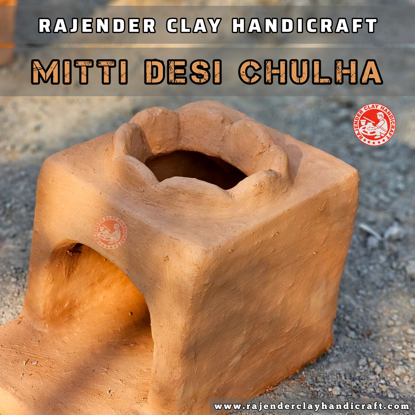 Mitti Desi Chulha - Traditional Clay Stove by Rajender Clay Handicraft