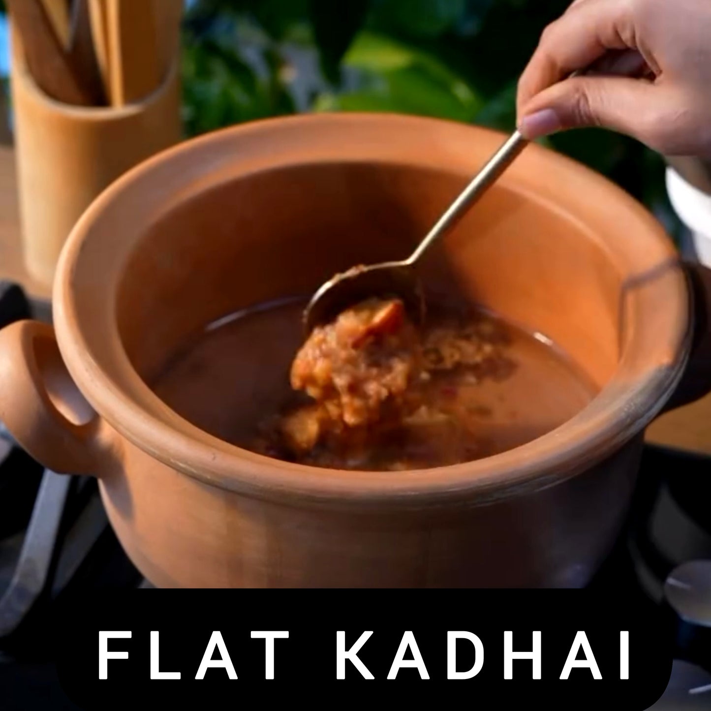 Handmade Flat Clay Kadhai by Rajender Clay Handicraft – Versatile for All Types of Cooking
