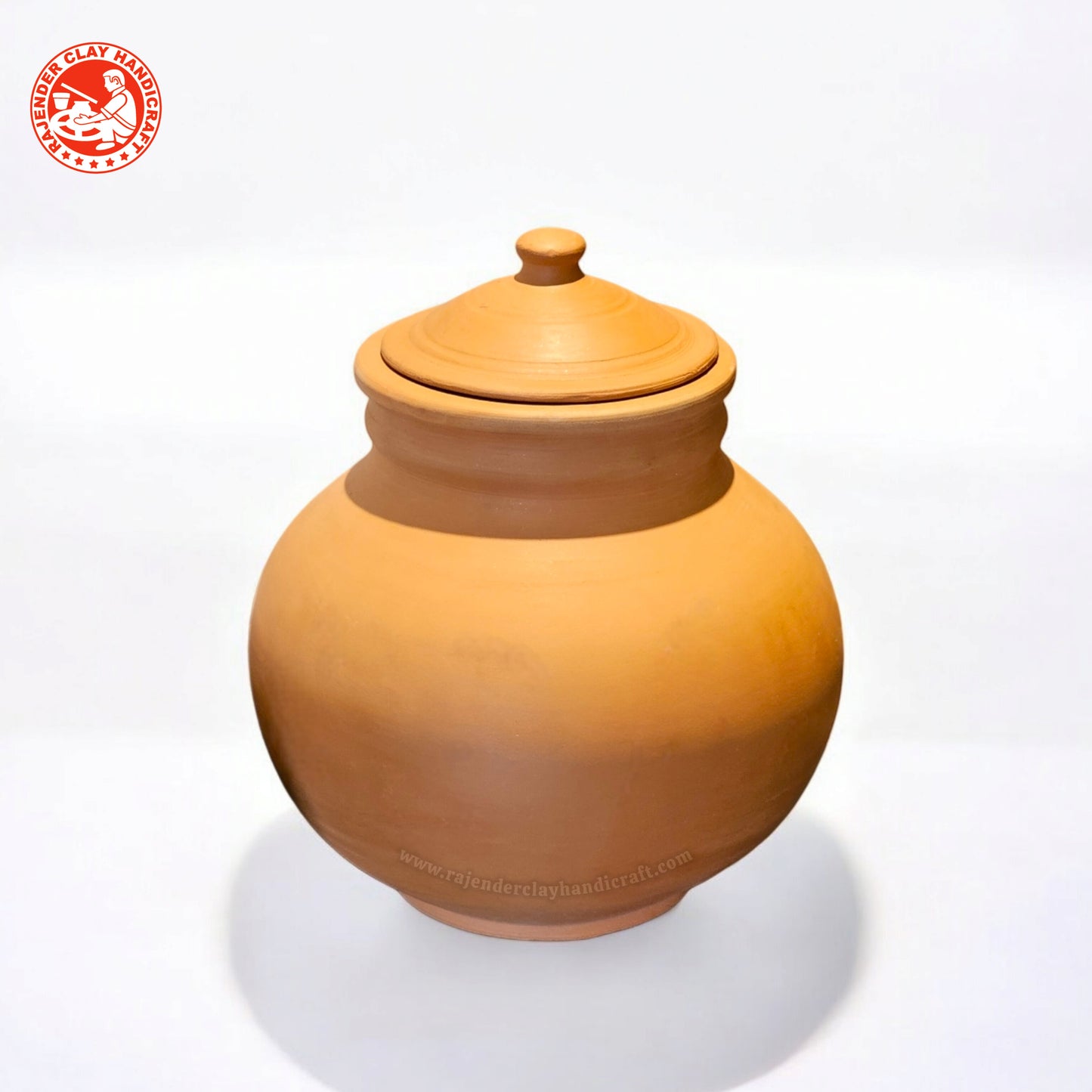 Mitti Gol Matka for Water – Handmade Eco-Friendly Clay Water Pot by Rajender Clay Handicraft