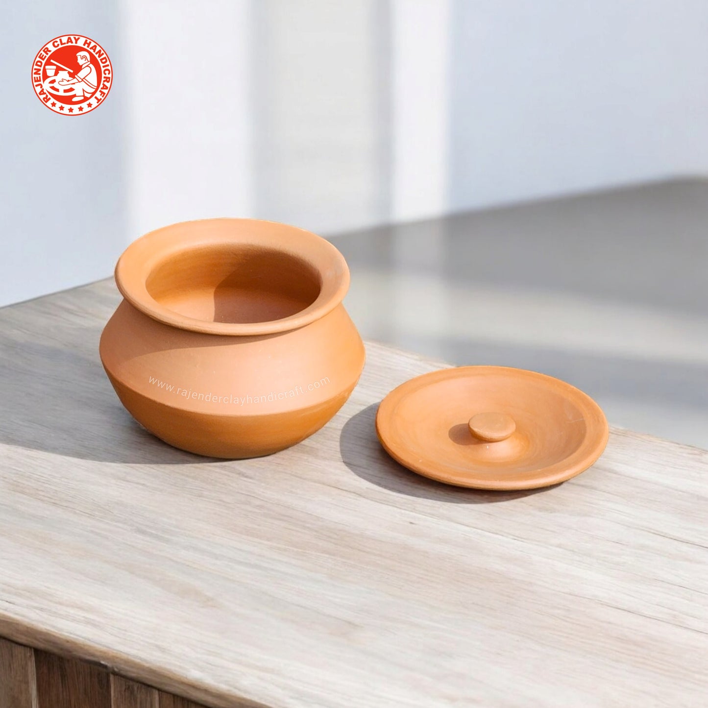 Dahi Handi by Rajender Clay Handicraft | Handmade Eco-Friendly Clay Pot for Curd Making