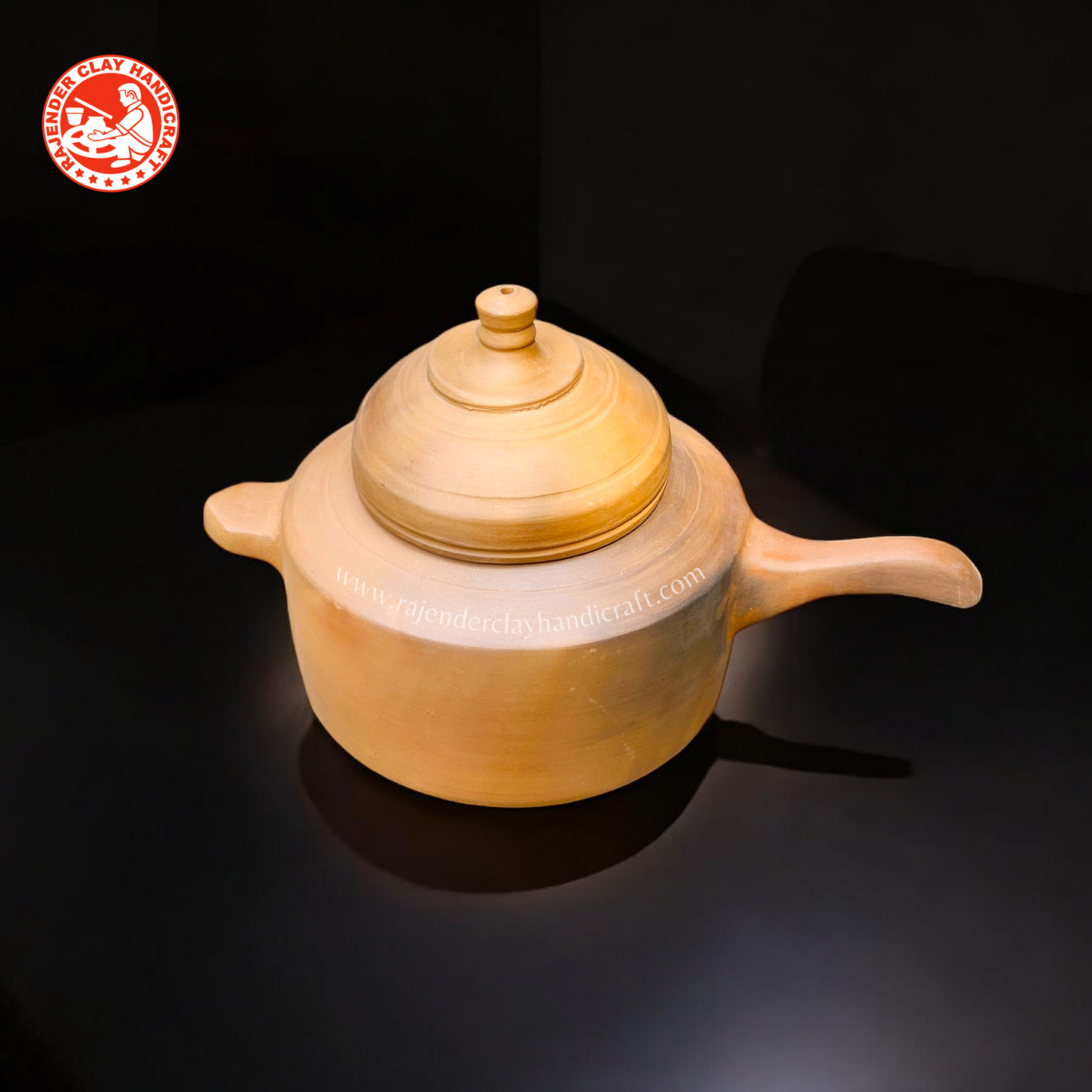Mitti Cooker by Rajender Clay Handicraft - Traditional Earthen Cookware for Healthier, Flavorful Cooking
