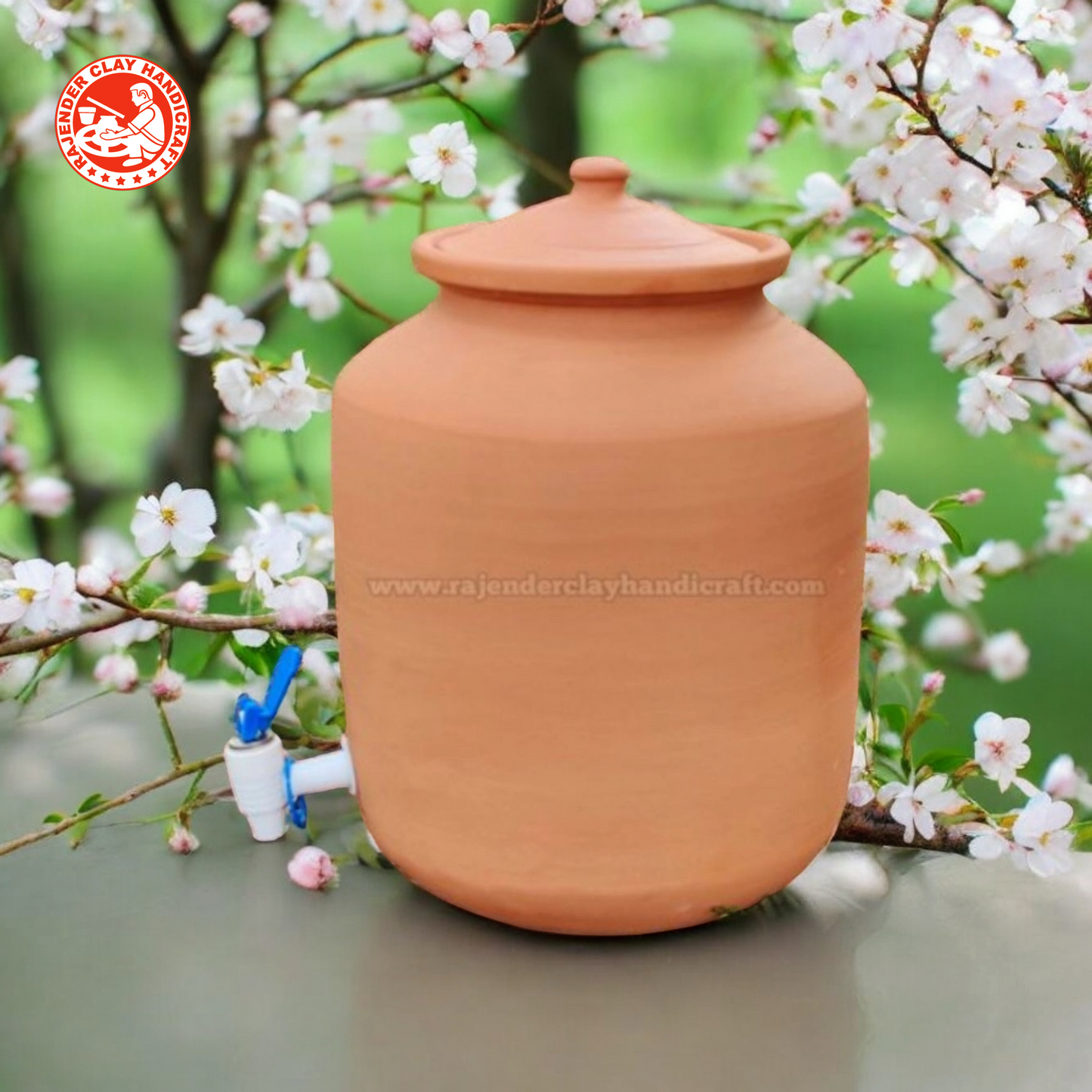 Mitti Water Jug - Traditional Clay Water Pitcher by Rajender Clay Handicraft