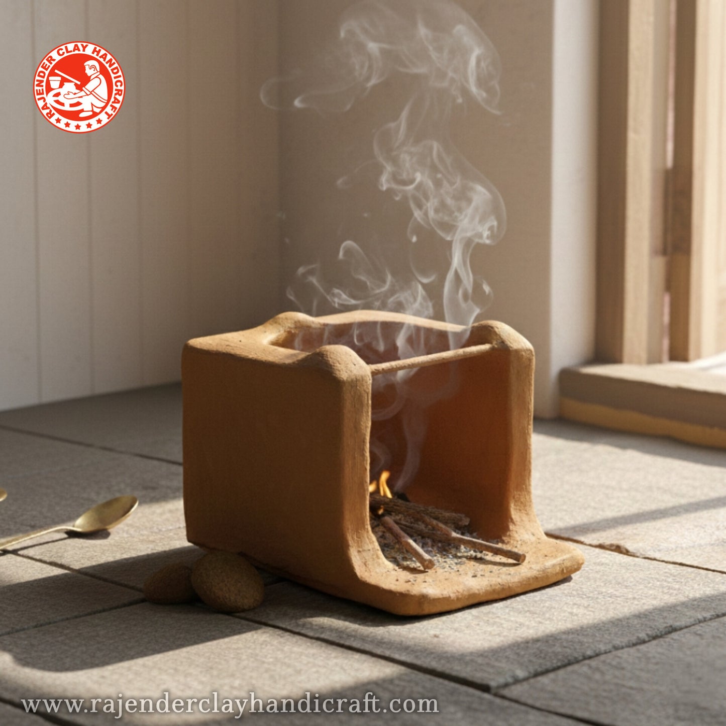 Mitti Desi Chulha Virasat - Traditional Clay Stove by Rajender Clay Handicraft