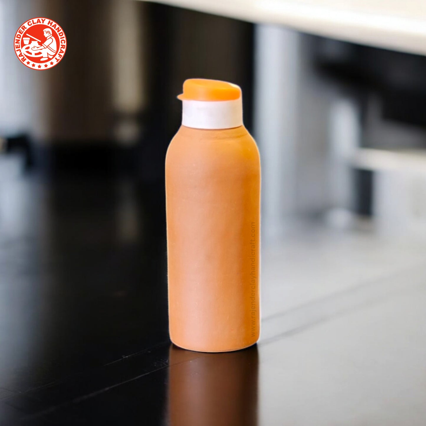 Mitti Carry Bottle: Handmade Clay Bottle for Healthy and Cool Water by Rajender Clay Handicraft