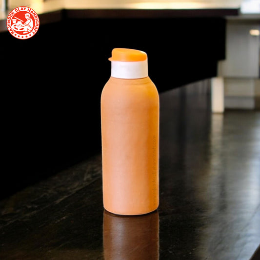 Mitti Carry Bottle: Handmade Clay Bottle for Healthy and Cool Water by Rajender Clay Handicraft