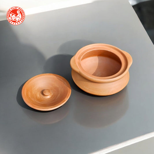 Kabutari Cooking Pot - Handmade Clay Cookware by Rajender Clay Handicraft | Eco-Friendly & Versatile for All Types of Cooking