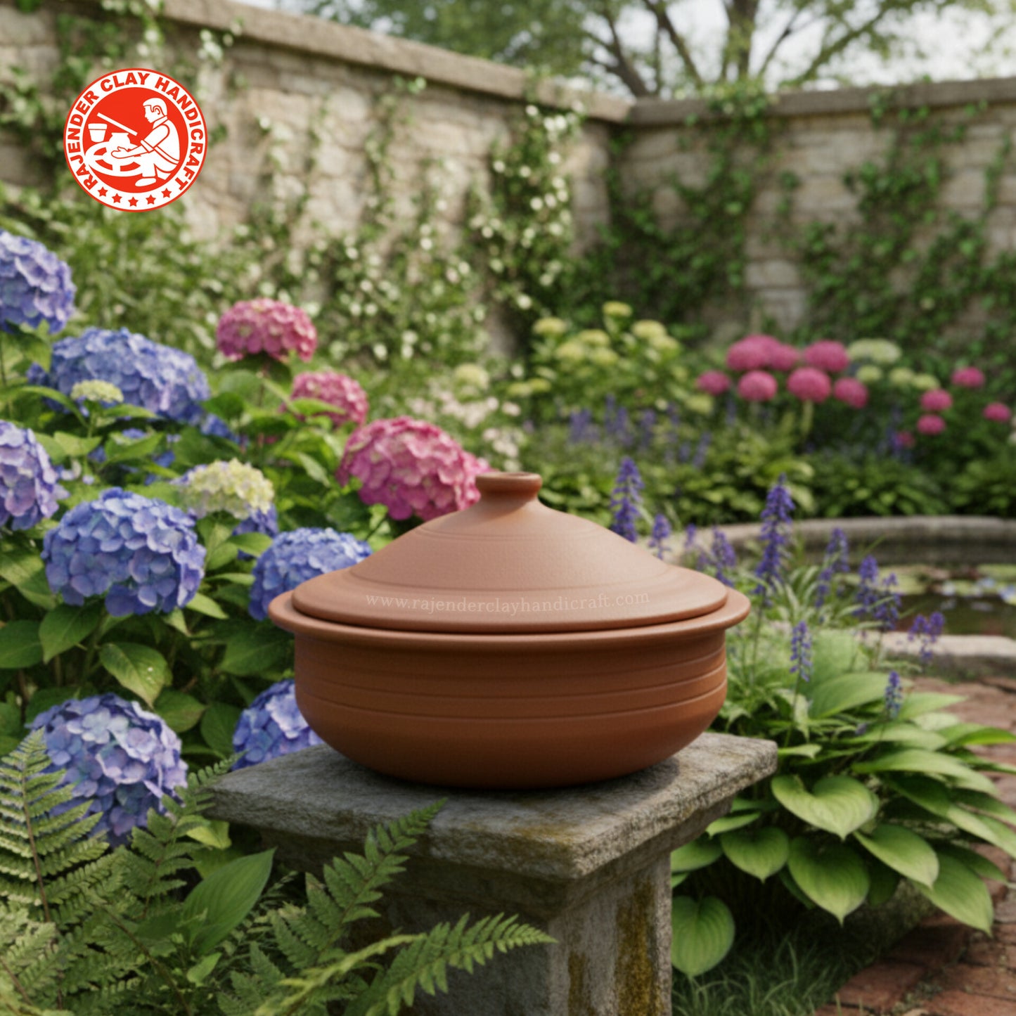 Handmade South Indian Clay Kadhai | Traditional Earthen Cooking Pot | Natural & Non-Toxic Cookware by Rajender Clay Handicraft