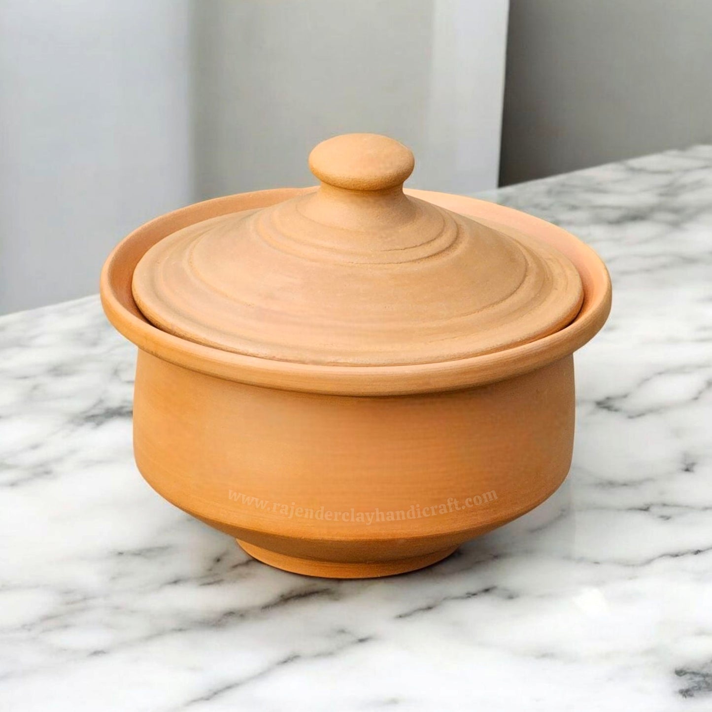 Premium 100% Natural Unglazed Terracotta Mitti Pot | Toxin-Free Multipurpose Earthen Handi for Healthy Ambali Fermentation, Traditional Thick Curd Making, Rice Pulav & Authentic Food Serving Bowl