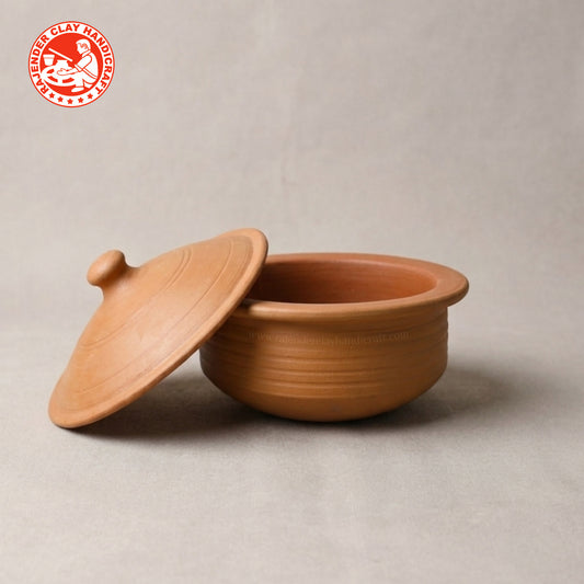 Handmade South Indian Clay Kadhai | Traditional Earthen Cooking Pot | Natural & Non-Toxic Cookware by Rajender Clay Handicraft