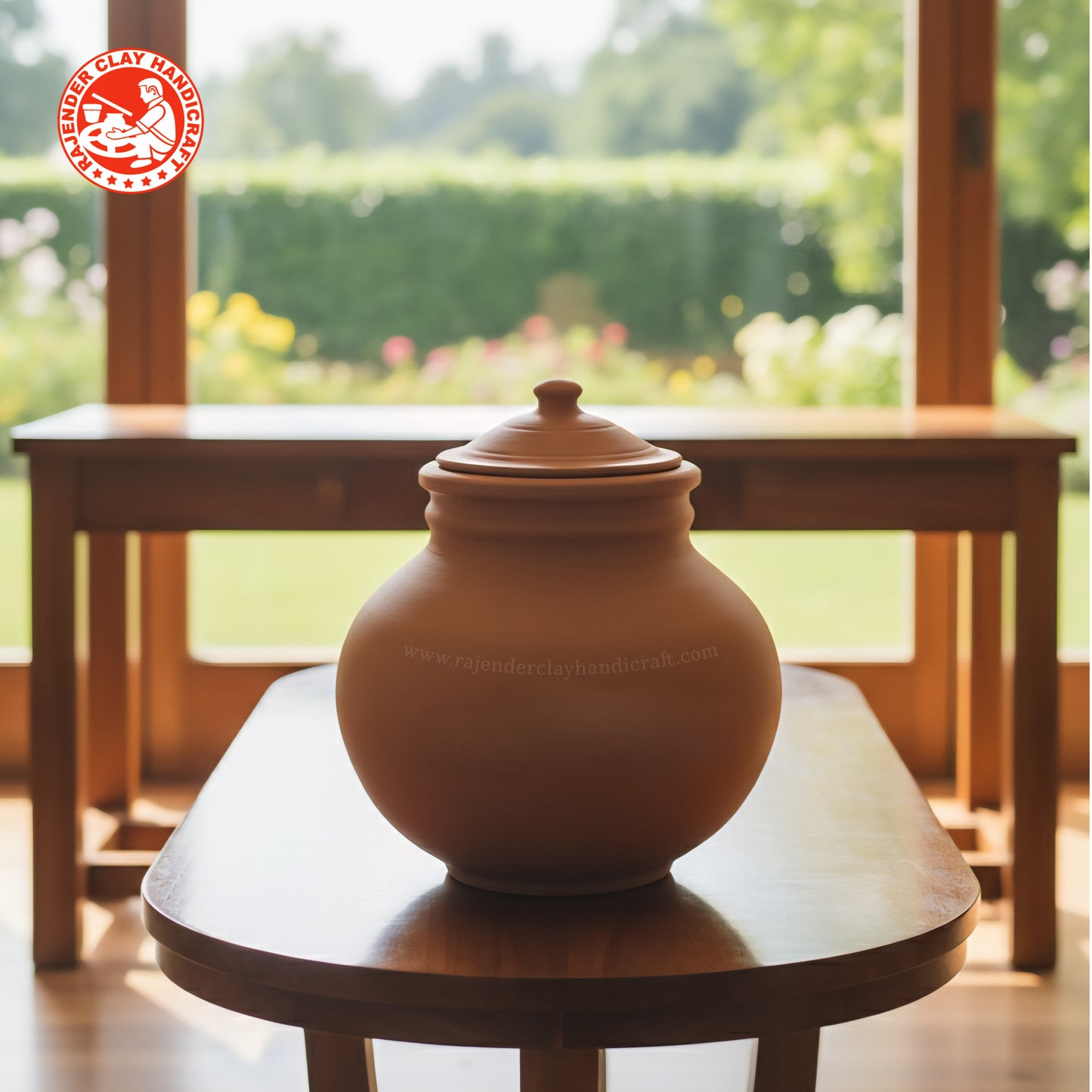 Mitti Gol Matka for Water – Handmade Eco-Friendly Clay Water Pot by Rajender Clay Handicraft